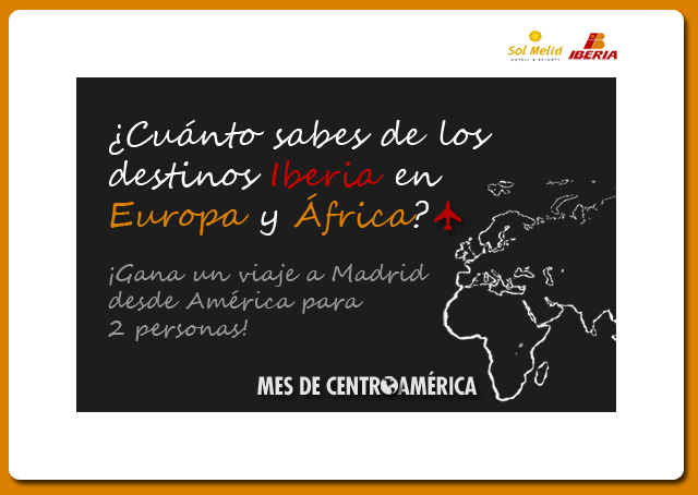 Concurso Iberia y Sol Meliá en Facebook