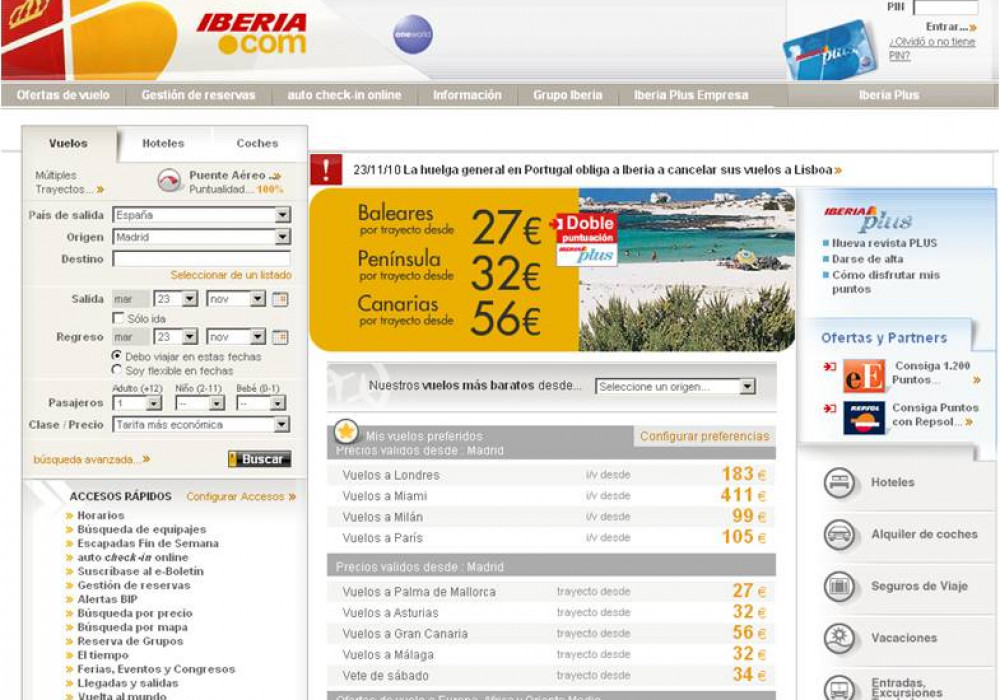 Mínimo Rudyard Kipling pasar por alto Consejos para buscar vuelos baratos en Iberia.com - Me gusta volar