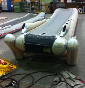 Iberia inflatable evacuation slide