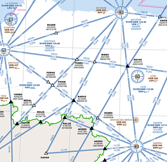 air navigation map