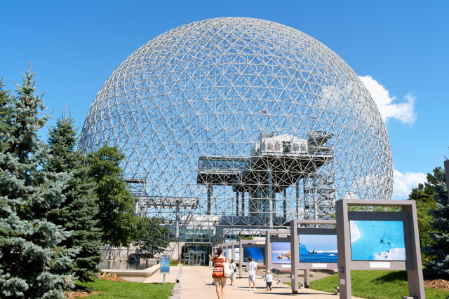 Canada Quebec Montreal Parc Jean Drapeau biosphere geodisic dome environment museum Massimiliano Pieraccini shutterstock_119024359