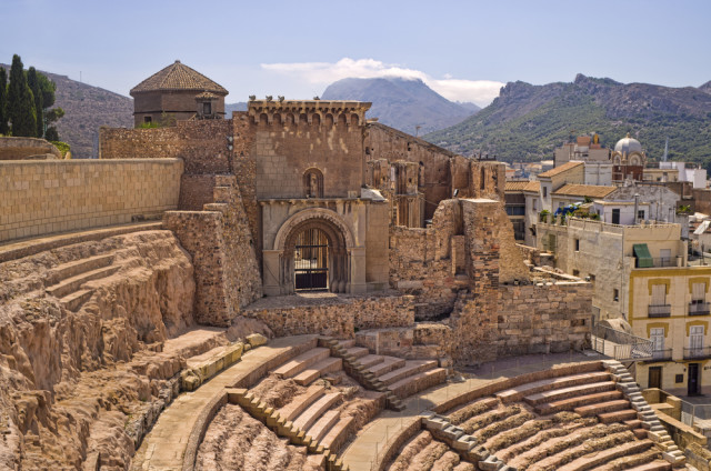 Spain Murcia Cartagena Roman amphitheatre - Shaun Dodds shutterstock_145212157