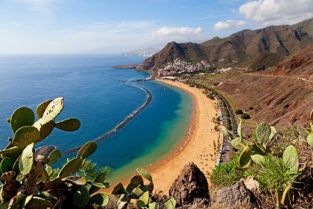 budget travel Canary Islands Spain Las Teresitas Beach VICTOR TORRES shutterstock_124354447