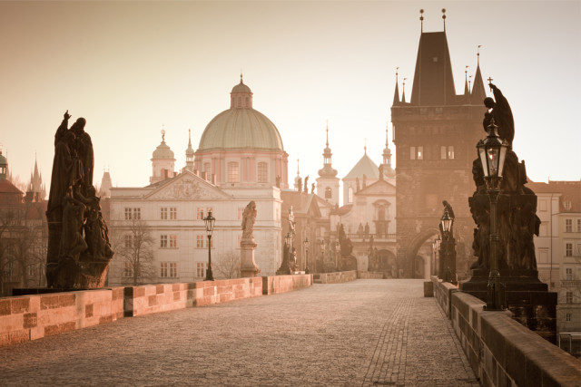 budget travel Prague Czech Republic Charles Bridge Semen Kuzmin shutterstock_96142181