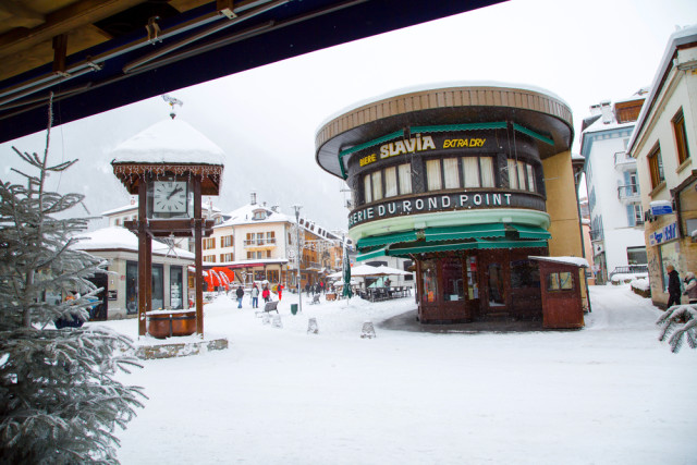 France skiing Chamonix village Nataliya Nazarova shutterstock_341611559