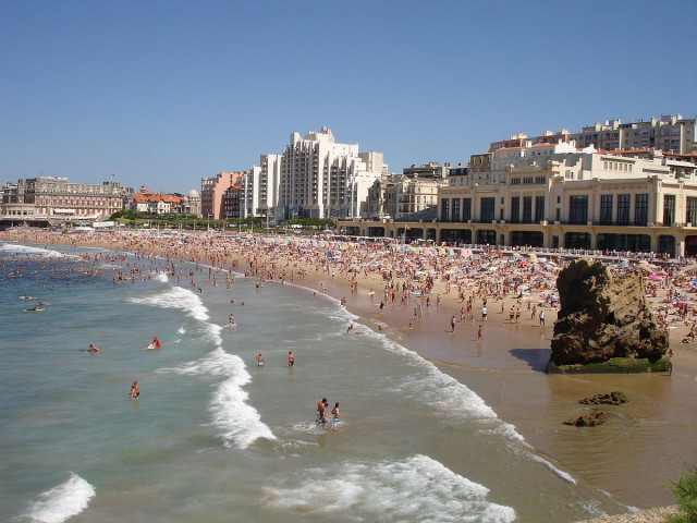 France Biarritz Grand Plage beach Pinpin Wikipedia