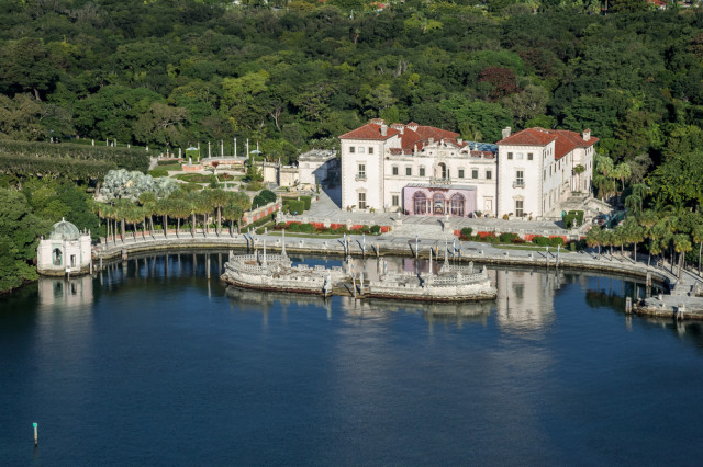 Florida Miami mainland Vizcaya aerial view FloridaStock shutterstock_380733562