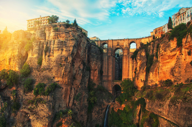 Spain Andalusia Ronda from below M.V. Photography shutterstock_272130287