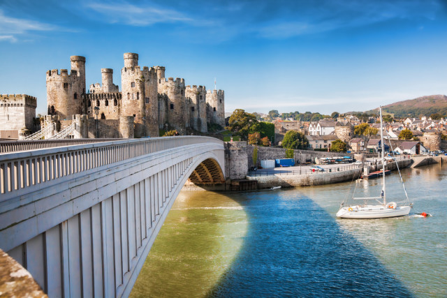 United Kingdom UK Britain Wales Conwy Castle Samot shutterstock_272587139