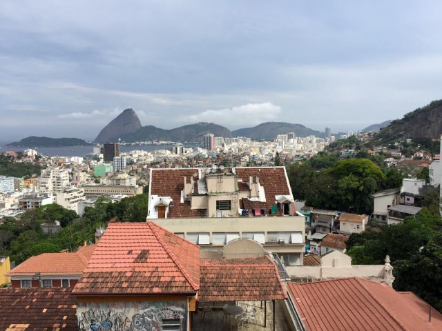 Brazil Rio de Janeiro Santa Teresa view from Parque das Ruinas DPA