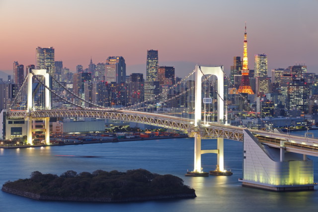 Japan Tokyo Rainbow Suspension Bridge Sakarin Sawasdinaka shutterstock_164170640