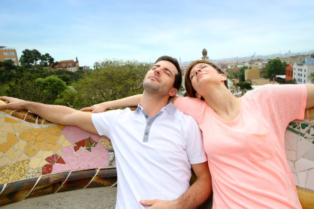 L2F Feb 17 pic Valentine Barcelona Guell park couple shutterstock_140352574