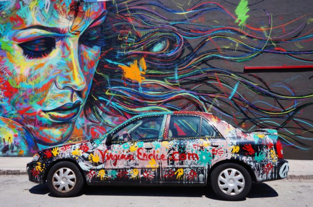 L2F Jan 17 pic USA Florida Miami Wynwood wall art with car shutterstock_239572255