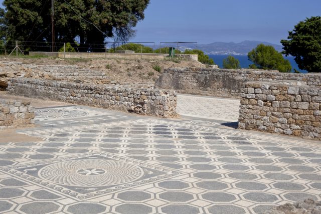 L2F Mar 17 pic Spain Catalonia Girona Empuries mosaic floor shutterstock_385960987