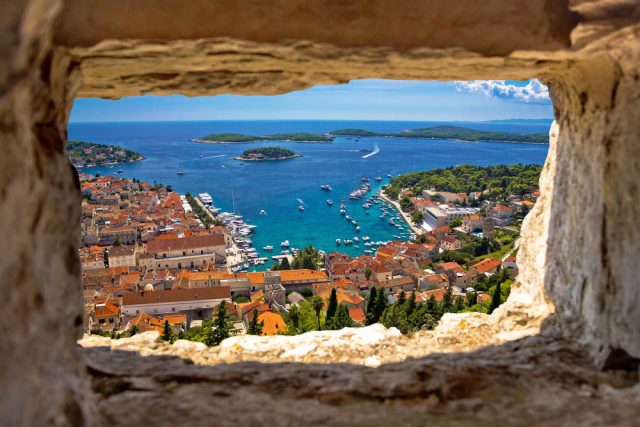 L2F May 17 pic Croatia Dalmatia Hvar bar thru stone window 435327199