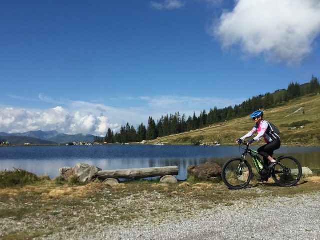 L2F May 17 pic Europe Alps mountain biking Westendorf lake Felice Hardy