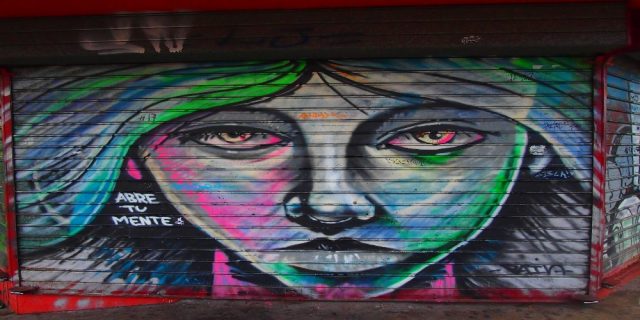 L2F Dec 17 pic Costa Rica San José street art female face abre tu mente