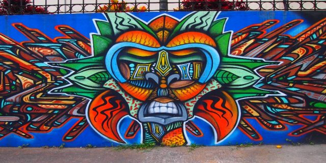 L2F Dec 17 pic Costa Rica San José street art native mask