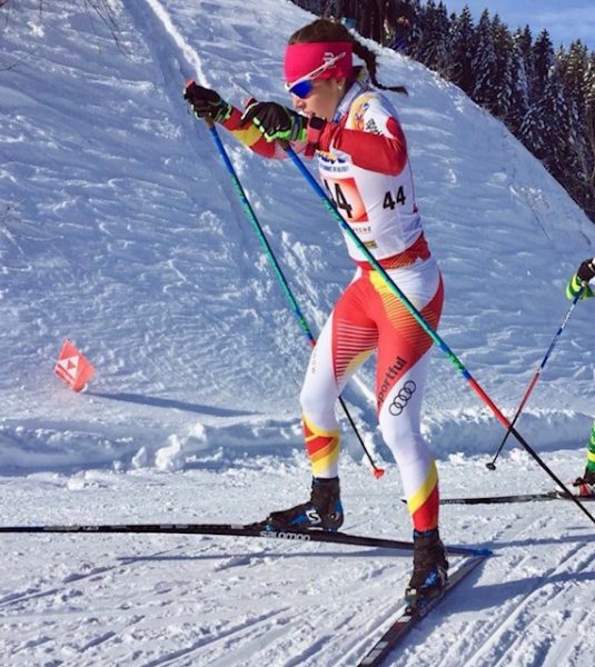 L2F Feb 18 pic Winter Olympics Team Spain Lydia Iglesias Bares Nordic skier