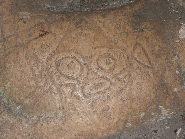 L2F Jul 18 pic Dominican Los Haitises cave Taino petroglyph