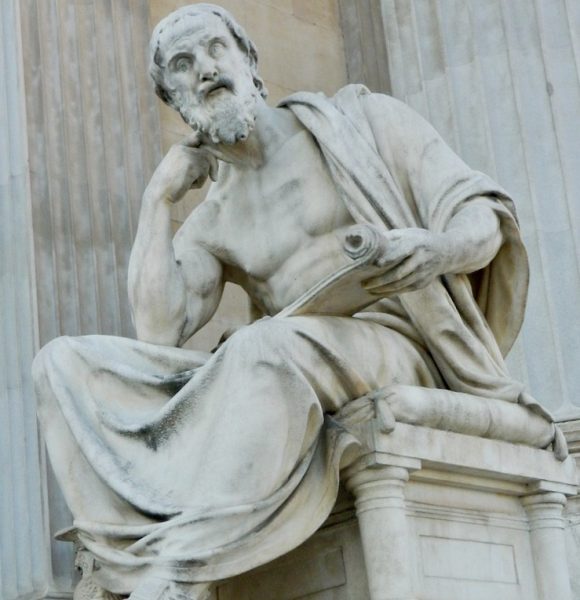 L2F Jul 18 pic travelers history Herodotus statue Pixabay