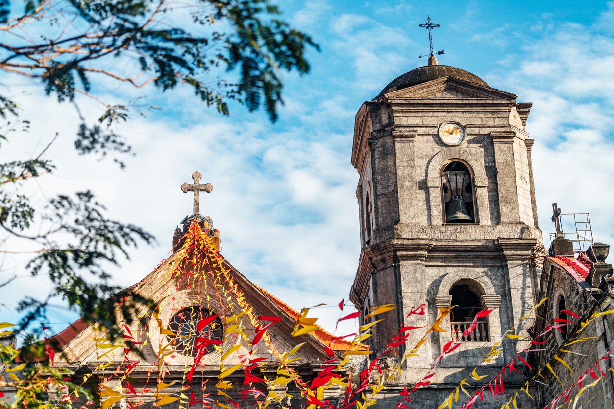 San Agustine church, the World Heritage Site and one of the most famous tourist attractions in Intramuros district of Manila, Philippines.