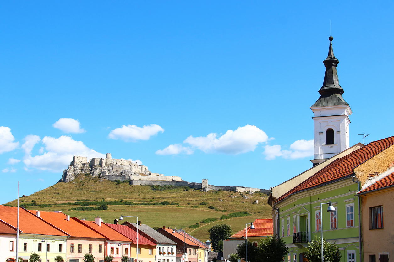 Spisske Podhradie town and Spis Castle (Spissky hrad), Slovakia