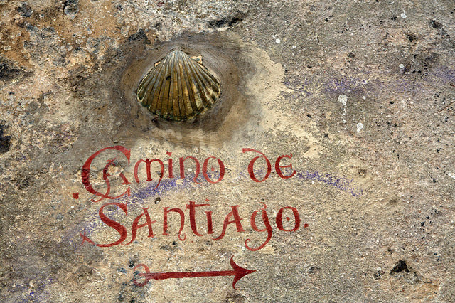 Indicador de Camino de Santiago