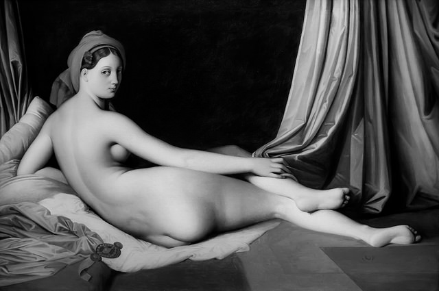 Odalisque in Grisaille