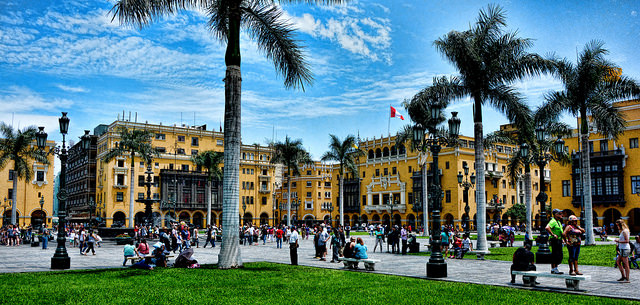 Plaza de Armas de Lima por Mariano Mantel