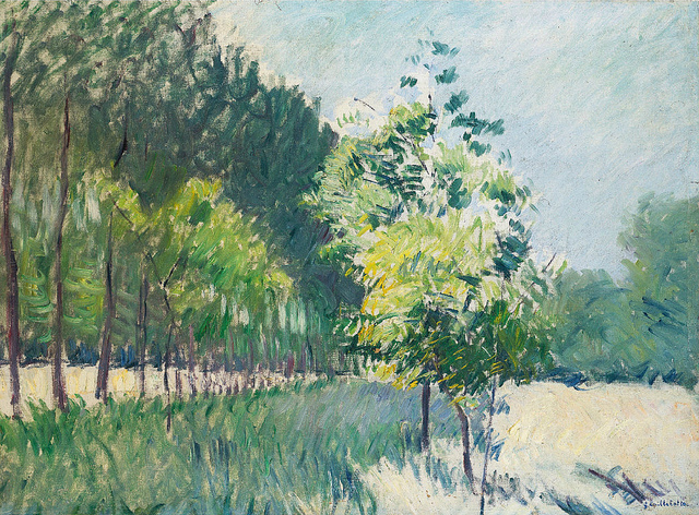 [ C ] Gustave Caillebotte - Allée bordée d'arbres (1890)