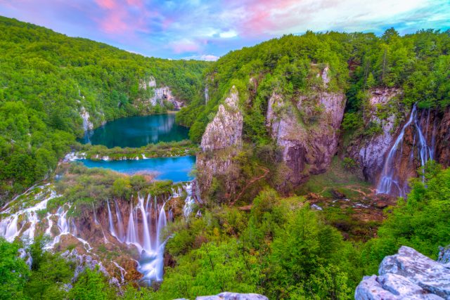 Waterfalls in Plitvice