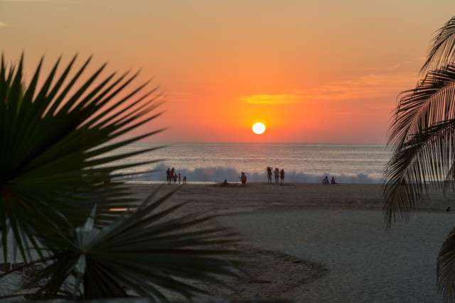 Puerto-Escondido-Oaxaca-Mexico-Playa-Atardecer